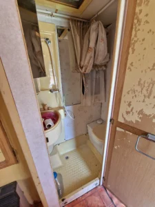 baño de caravana